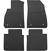 San Auto Car Floor Mat Rubber Custom Fit for Cadillac XTS 2019 2018 2017 2016 2015 2014 2013 Black Auto Floor Liners All Weather Heavy Duty Odorless
