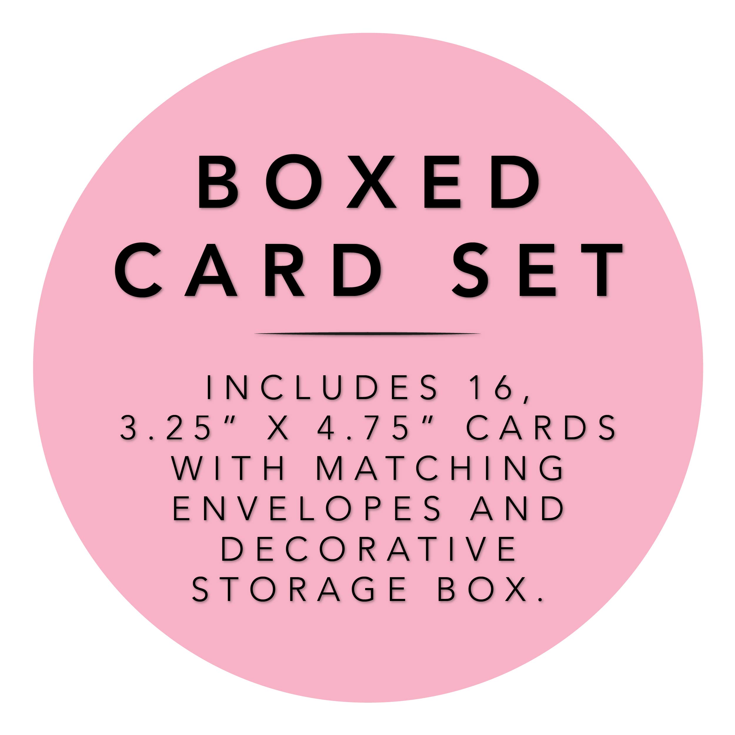 Graphique Gold Anchors Boxed Notecards, 16 Navy Blue