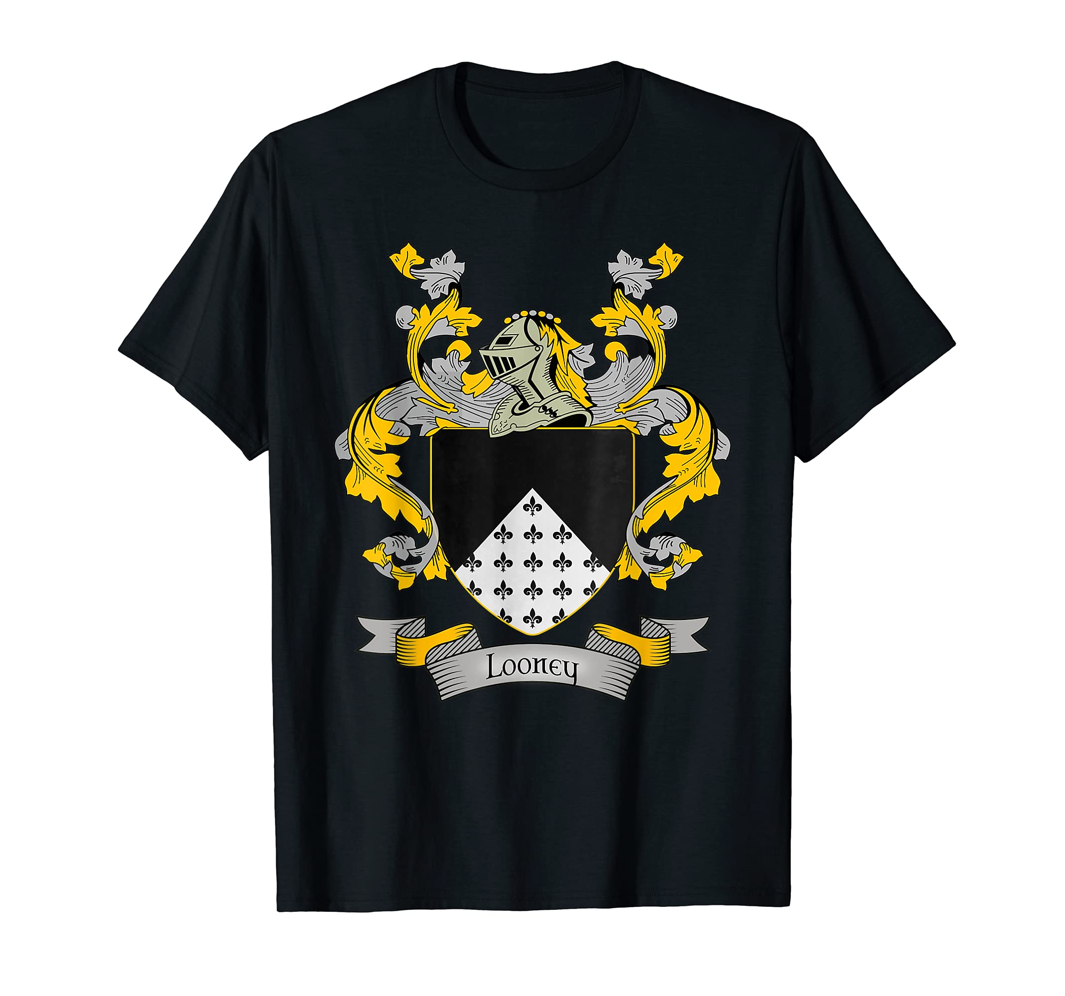 Looney Coat of Arms | Looney Surname Family Crest T-Shirt