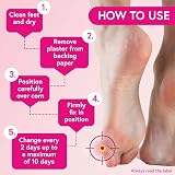 Carnation Footcare Corn Caps x10 Salicylic Acid Paste Corn Removal Pressure view 4