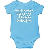 CBTwear World's Cutest Tax Deduction - Baby Clothes - Funny Newborn Bodysuit Outfits for Boys and Girls