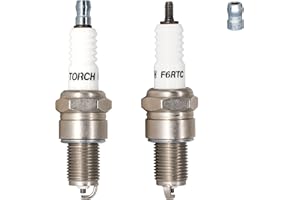 PK2 TORCH F6RTC Spark Plug Replace for NGK 7131 BPR6ES Spark Plug, for Bosch WR6DC WR7DC Spark Plug, for Champion RN9YC RN10YC Spark Plug,for Denso W20EPR-U Spark Plug,for MTD 951-10292/751-10292,OEM
