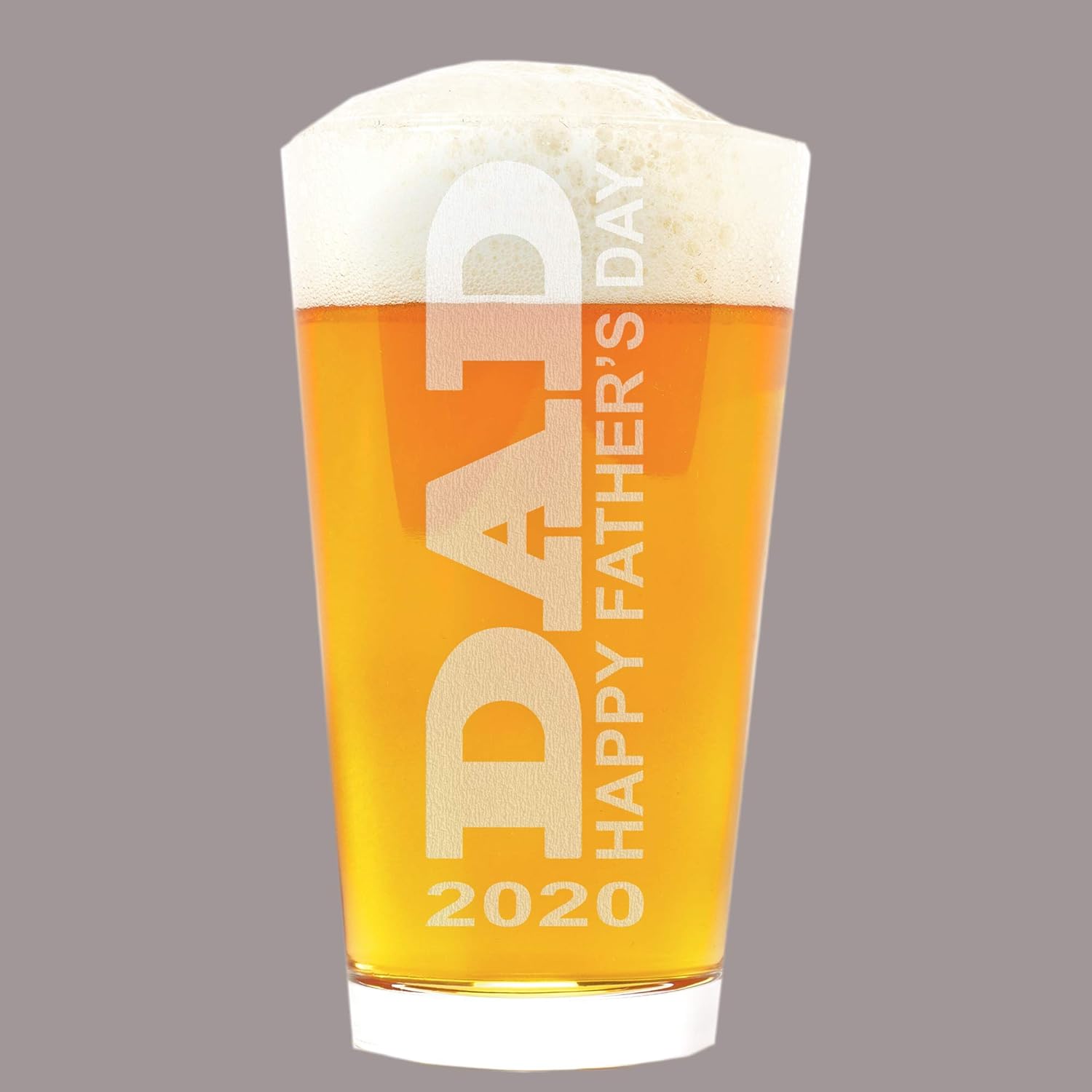 Dad Beer Glass, Personalized Pint Glass, Gift for Best Dad