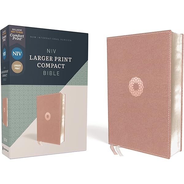 Amazon.com: NIV, Larger Print Compact Bible, Leathersoft, Brown