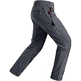 Rapoo Mens Hiking Pants Lightweight Water Resistant Breathable Nylon Cargo Pants with 6 Pockets
