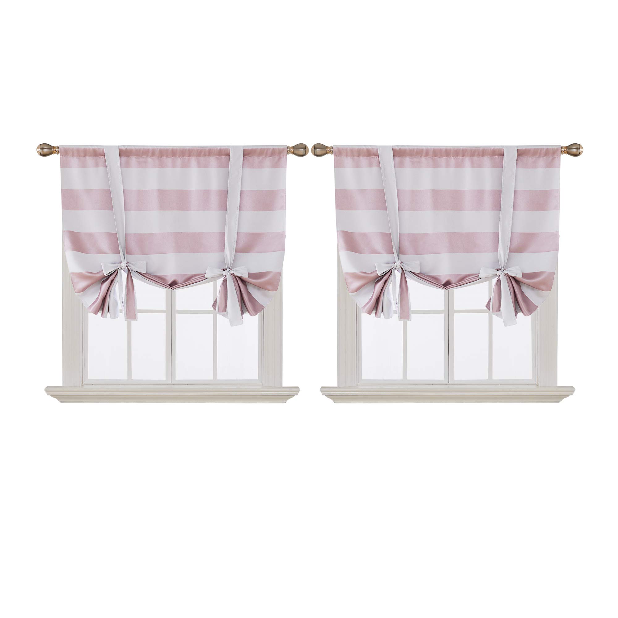 Galleon Deconovo Striped Room Darkening Curtains Rod Pocket Kids
