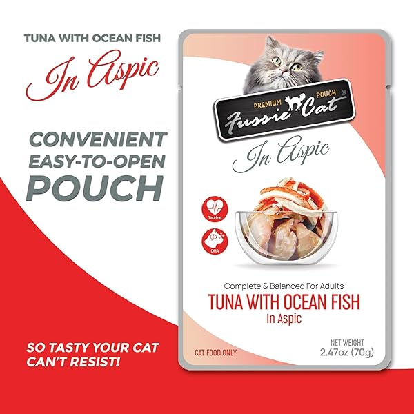 FUSSIE CAT PREMIUM TUNA W/OCEAN FISH IN ASPIC