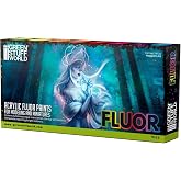 Green Stuff World for Models and Miniatures Set of 8 Fluor Paints 9353