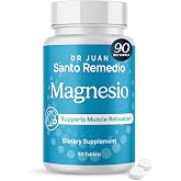 Santo Remedio Magnesium Citrate, Muscle Relaxation Support, 90 Tablets | Calcium Absorption, Bone Strength &amp; Body Function - No Artificial Flavor &amp; Color - Magnesium Supplement for Women &amp; Men