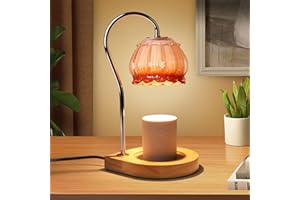 Gr8Gardens Dimmable Flower Candle Warmer Lamp With Timer, Electric Melter Light, Vintage Lamp, Gift for Women, Home Decor, Cozy House Warming, Coffee