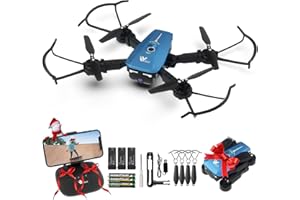 Drone with Camera for Adults/Kids/Beginners, ATTOP 1080P FPV Drone w/3 Batteries for 30 Mins Flight Toy Drone for Boys & Girls, 1-click to Fly/Land/Return/Share, Stable for Indoor Foldable for Outdoor
