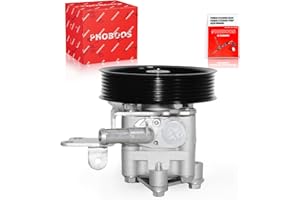 PHOBOOS Power Steering Pump Compatible with Nissan Altima 2007-2012, Maxima 2009-2014, Murano 2009-2014, 3.5L, with Outlet & Pulley, Smooth Steering, Low Noise, High Durability, Ref. 96-5478