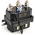 QWORK 12V 250A Winch Solenoid Relay Contactor for AUT UTV 3000-5000lbs Winch