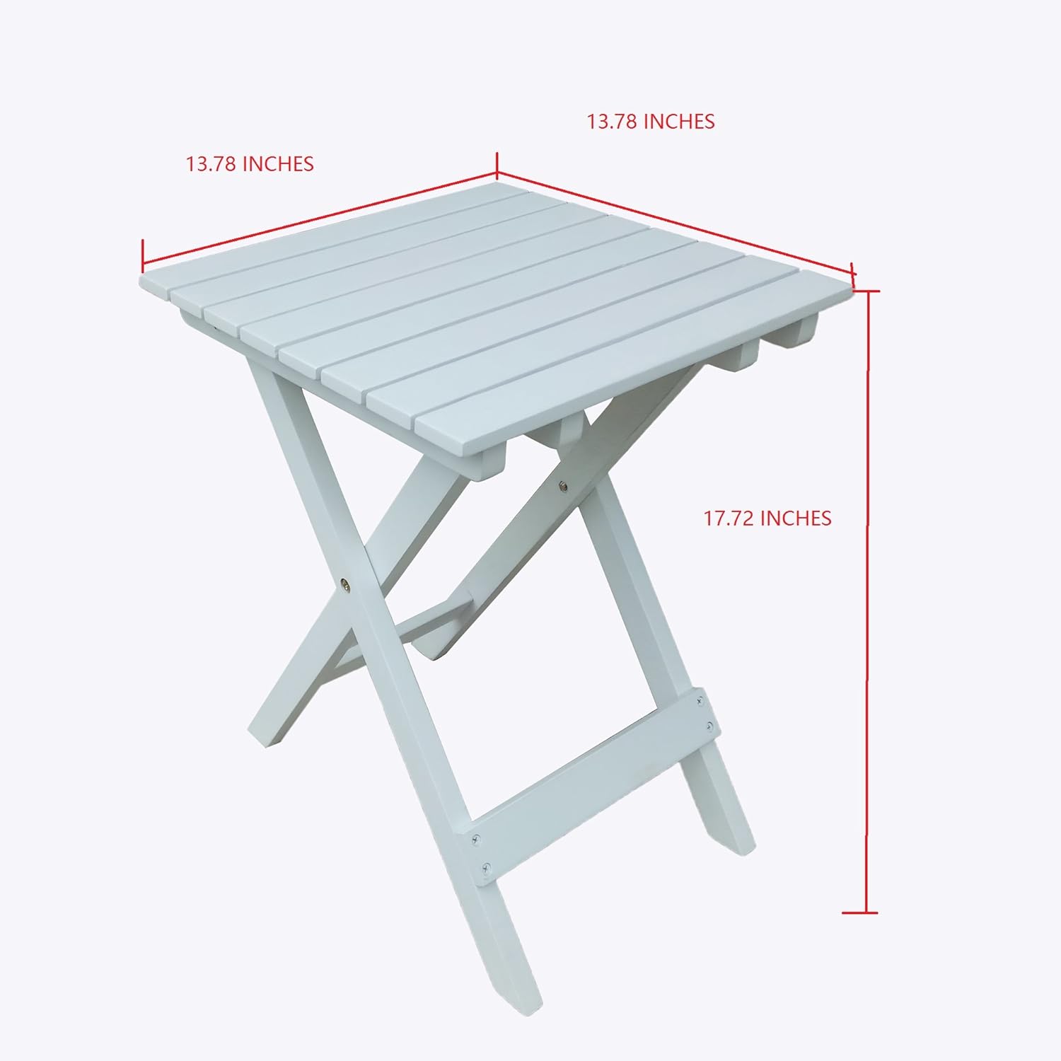 Rocking Rocker - S001WT White Porch Rocker with Side Table: Kitchen & Dining