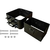 LSMIITTH 2-Part Sand Casting Flask Mold Frame Set, 10x10x5 Inches Extra Large Sand Casting Flask Mold and 8x5.3x4.7 Inches Jewelry Metal Casting Making Tools for Delft Clay and Petrobond