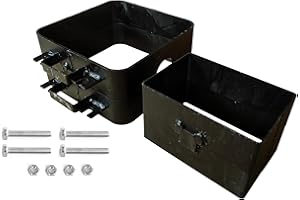 LSMIITTH 2-Part Sand Casting Flask Mold Frame Set, 10x10x5 Inches Extra Large Sand Casting Flask Mold and 8x5.3x4.7 Inches Jewelry Metal Casting Making Tools for Delft Clay and Petrobond