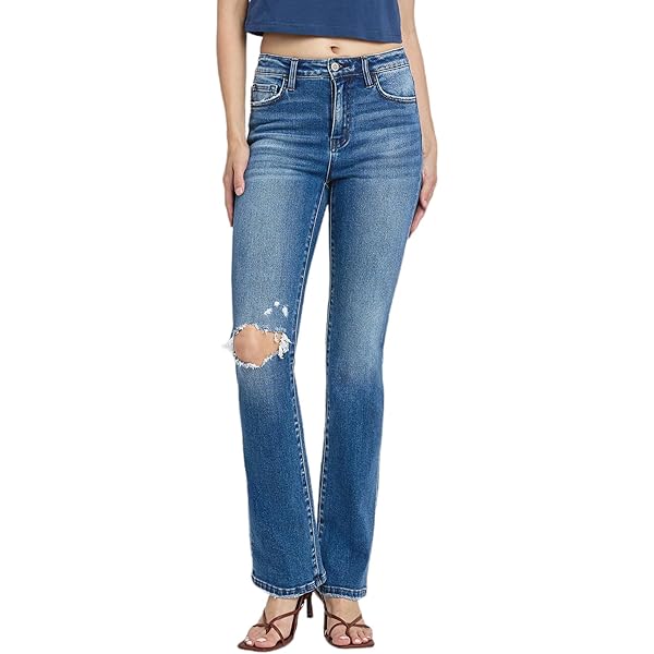 Judy Blue Mid Rise Wide Leg Jeans (US, Numeric, 24, Plus