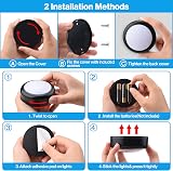 Cadrim Under Cabinet Lights RGB Wireless 4pc 13 Colors Brightness USB Battery view 4