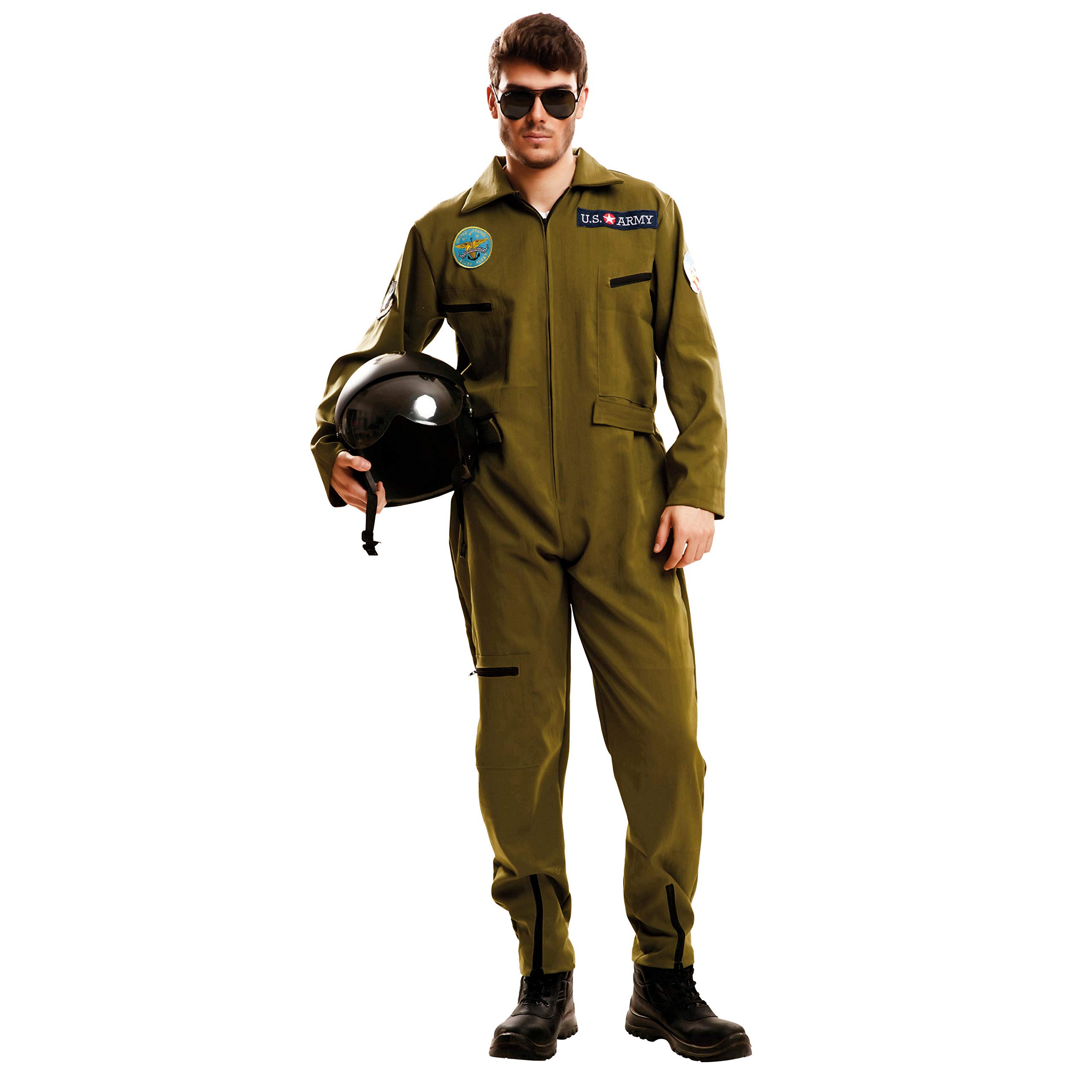 Partychimp – Adult Top Gun Costume, Green