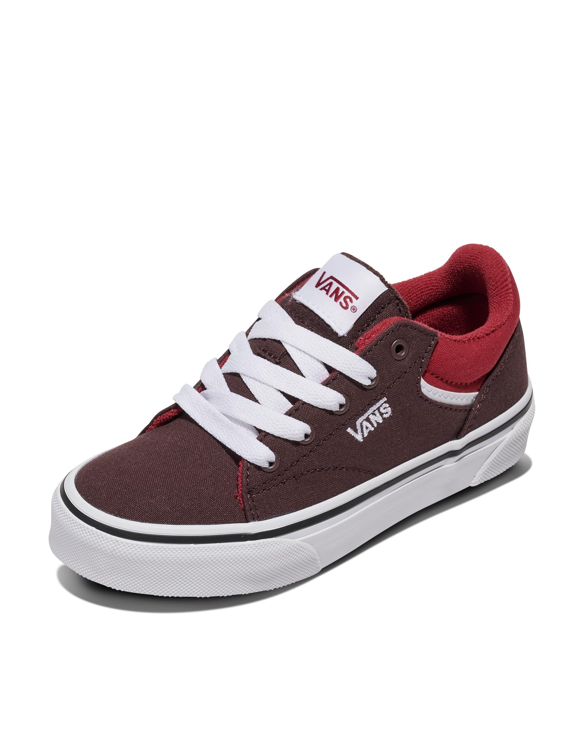 Vans Youth Seldan Shoe | Kids' Retro Tennis Inspired Sneakers for Boys & Girls, Everyday Fashion, Tonal Chocolate Plum, 2 Image