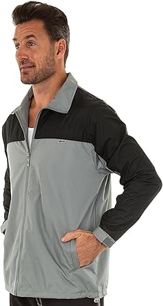 UZZI Men's Windbreaker Jacket - Water 
