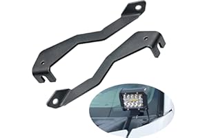 DarSeity Low Profile Mount Hood Hinges Ditch Light Brackets for Ford F150 2004-2014 / SVT Raptor(1st Gen), for Auxiliary Off-Road Lighting (for Ford F150 04-14)