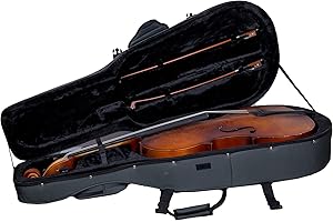 Crossrock Lightweight Cello Case for 4/4 Full Size Cello with Dense Foam in Grey (CRP200CEFGY)