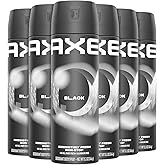 AXE Aluminum-Free Body Spray XL Black 6-Pack, 48H Odor Protection, 5.1 Fl Oz Ea