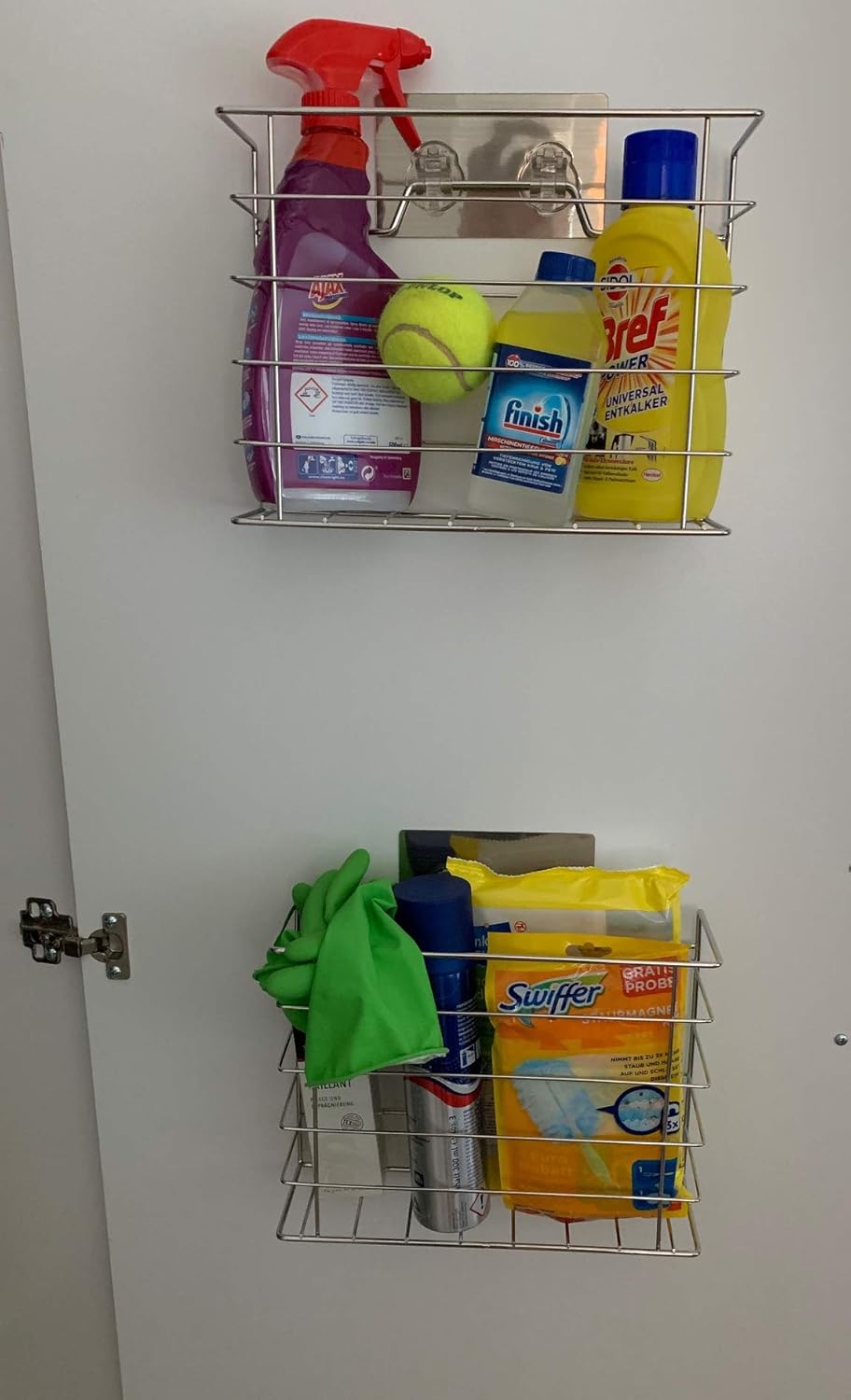 Self Adhesive Therefore No Drilling Or Fixings Needed Cling Film And Cleaning Accessories Or As An Under Sink Storage Unit Kitchen Cupboard Storage Organiser Perfect For Tin Foil Home Kitchen Kitchen