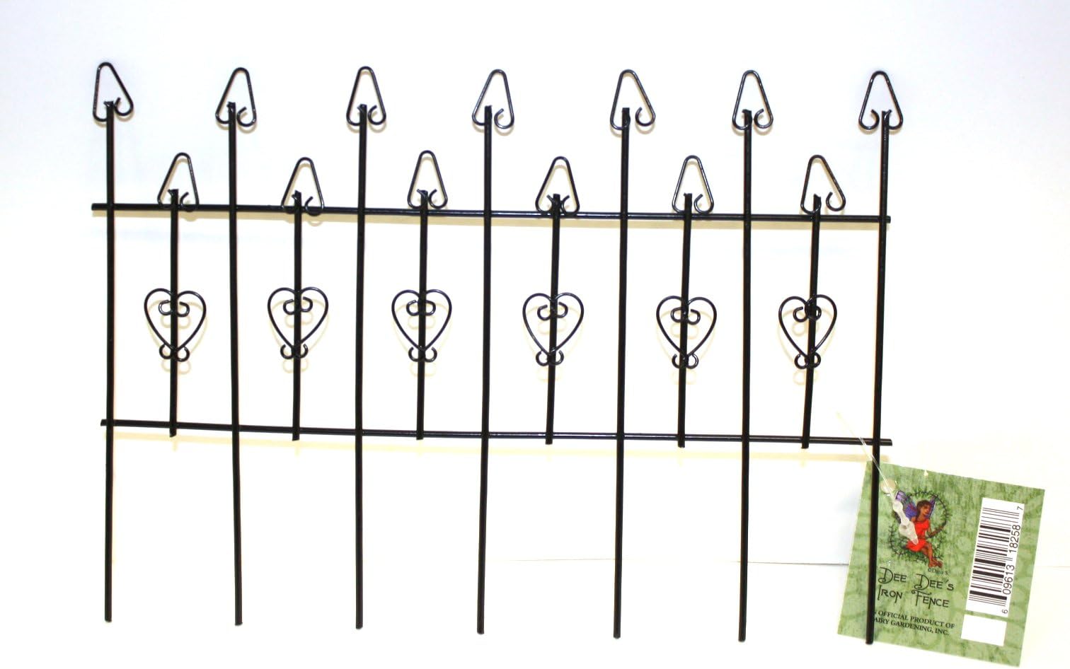 Fairy Gardening Black Iron Fence