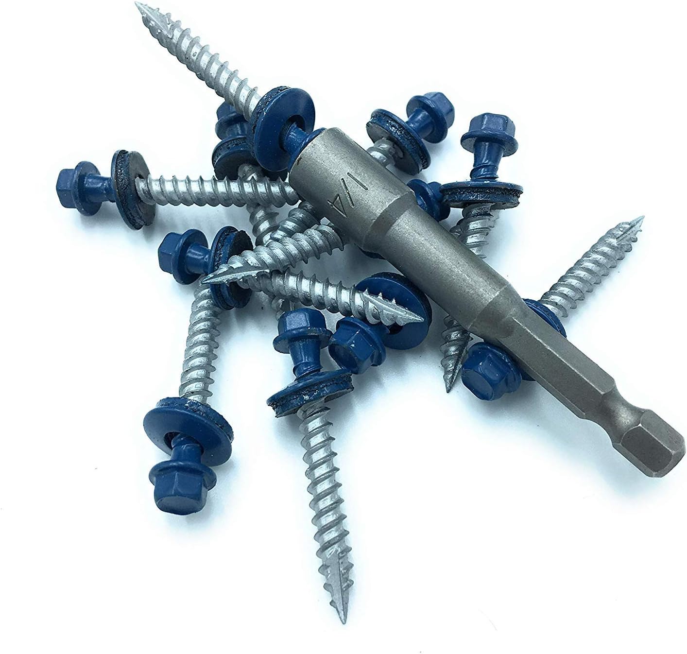 EAGLE 1 (500 Count) Metal Roofing Screws Painted Hex Washer Head Sheet