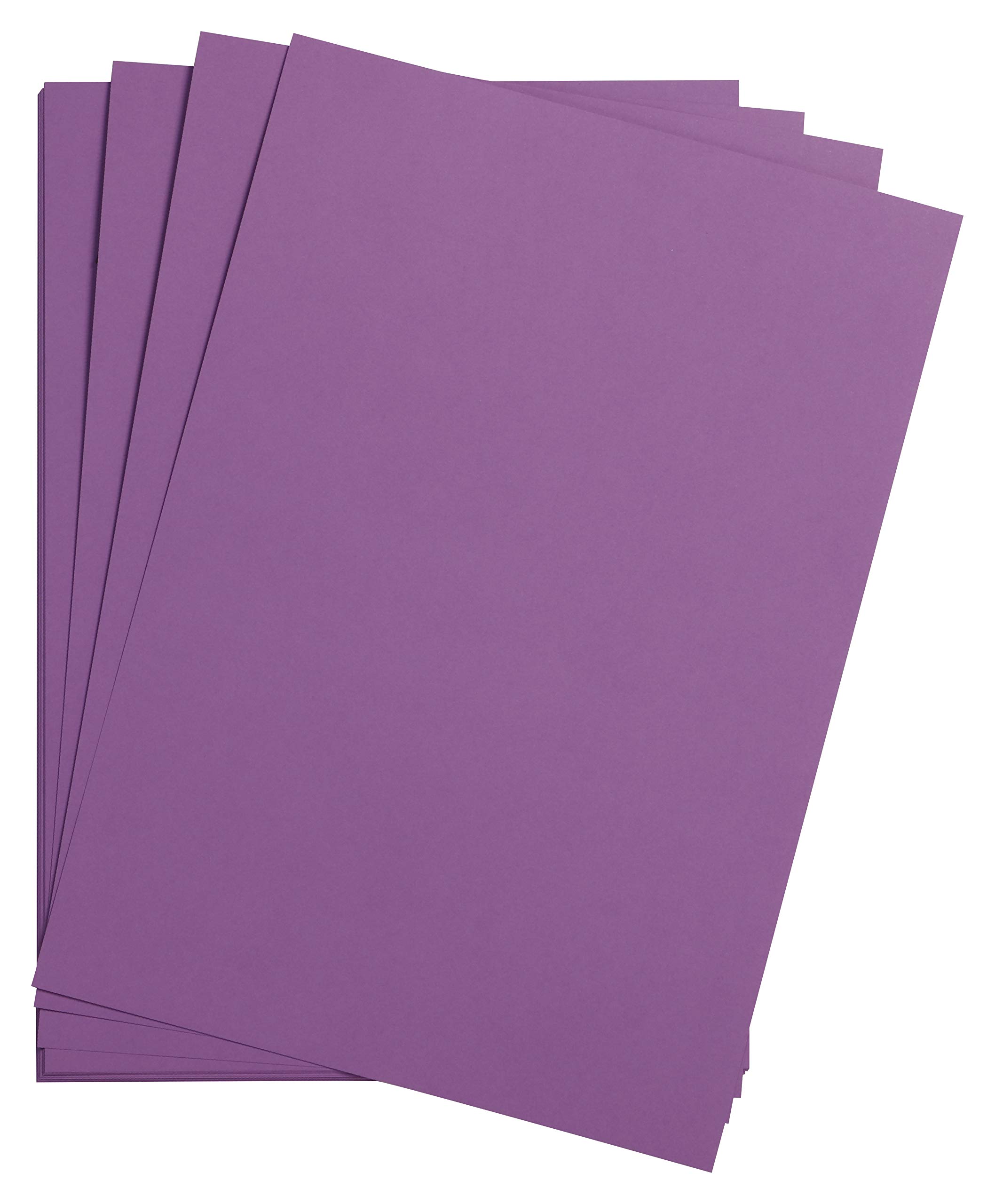 Clairefontaine - Ref 975259C - Maya Smooth Coloured Drawing Card (Pack of 25 Sheets) - 185gsm - A4 (29.7 x 21cm) - Purple Colour - Deep Dyed, Acid Free, pH Neutral