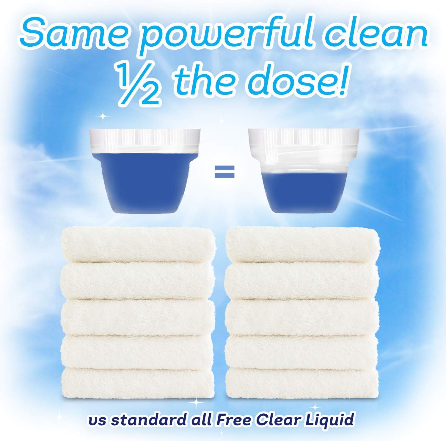 All Liquid Laundry Detergent, Free Clear for Sensitive Skin, 2X Concentrated, 110 Loads: Health & Personal Care