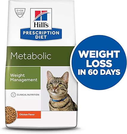 hill's prescription diet metabolic weight management chicken flavor dry cat food