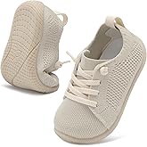 LeIsfIt Toddler Walking Shoes Boys Girls Slip-On Barefoot Shoes Kids Breathable Sneakers Non-Slip Lightweight Tennis Shoe