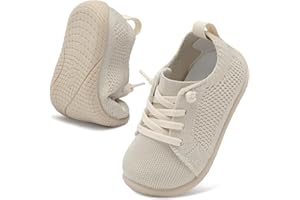 LeIsfIt Toddler Walking Shoes Boys Girls Slip-On Barefoot Shoes Kids Breathable Sneakers Non-Slip Lightweight Tennis Shoe