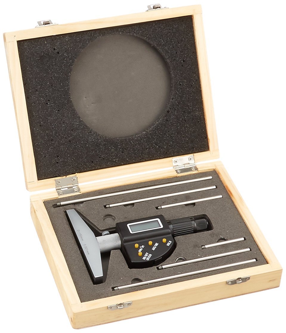 45000406 6/150MM Electronic Depth Micrometer Set with 4 Base