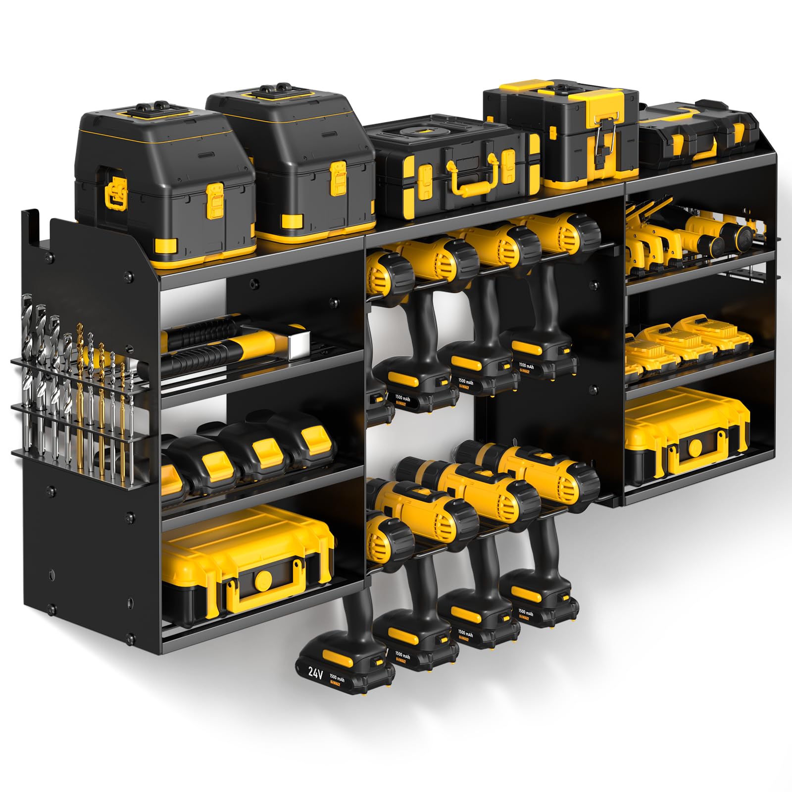 Workstrings Drilling Sub Rack Mua POKIPO Large Power Tool Organizer Wall Mount, 4 Layer Heavy Duty ...
