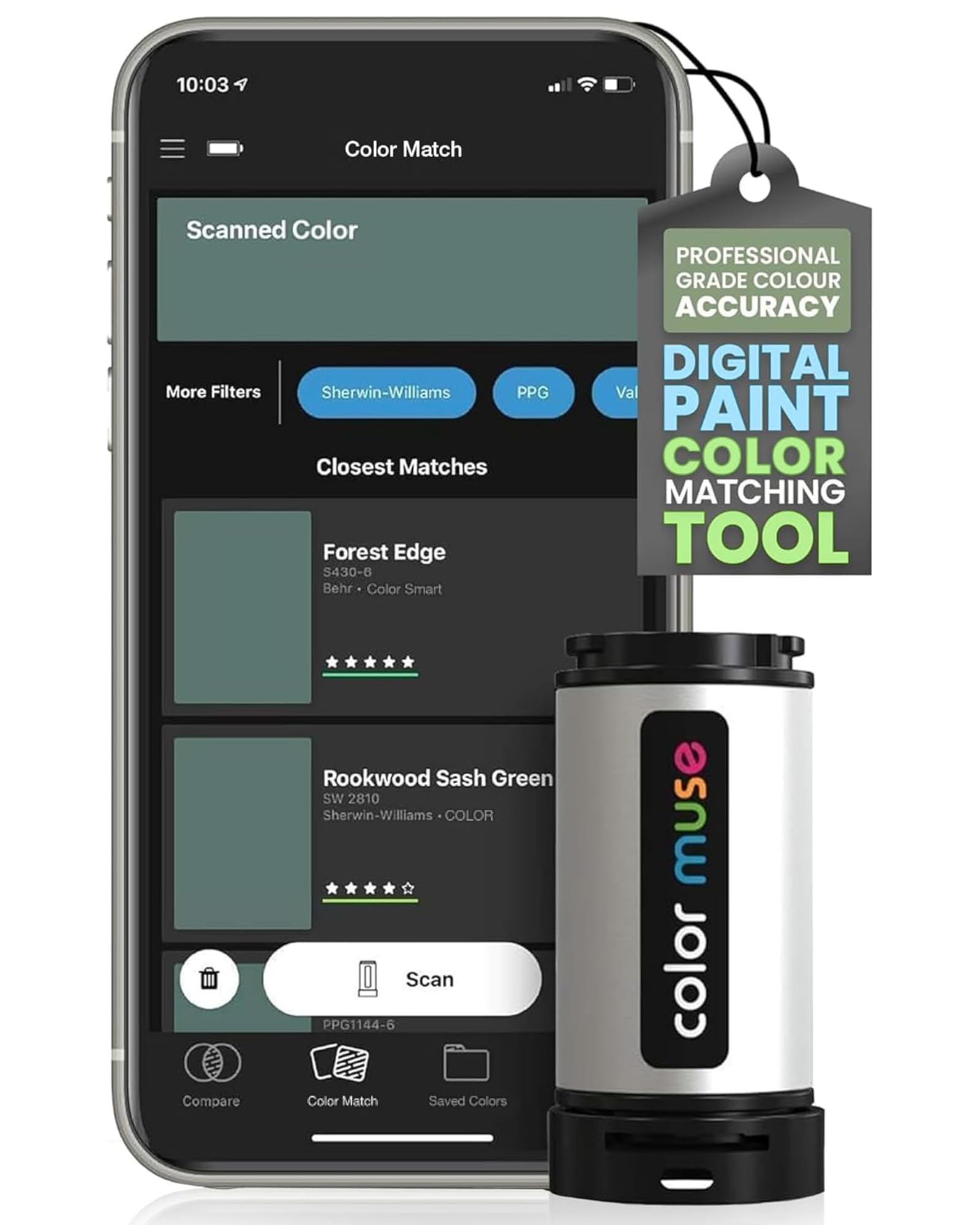 COLOR MUSE Colorimeter - Mobile Color Matching Tool