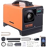 VEVOR Diesel Heater, 12V All-in-one Diesel Air Heater with Remote Control and LCD Display, 5L Fuel Tank Fast Heating Portable