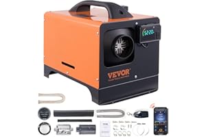 VEVOR 8KW Diesel Heater, Diesel Heater All in One with Automatic Altitude Adjustment, Max 18045 ft, Bluetooth App Control, Remote Control and LCD, Portable Diesel Air Heater for Vehicles and Outdoors