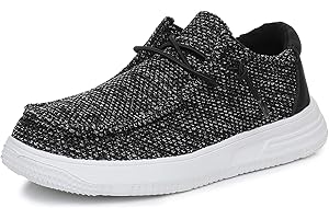 Ahannie Kids Lightweight Slip-On Walking Loafers – Breathable, Comfortable, Easy On/Off Casual Shoes for Boys & Girls(Todler/Little Kid/Big Kid)