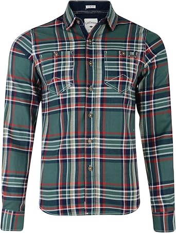 lee cooper slim fit check shirt mens