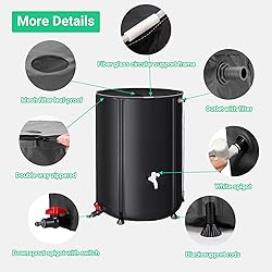 FAMIROSA 132 Gallon / 500L Collapsible Rain