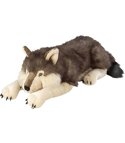 Amazon.com: Steiff Snorry Dangling Wolf, Grey/Brown : Toys & Games