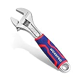 WORKPRO 8-inch Adjustable Wrench, Wide Jaw Opening