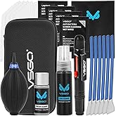 VSGO All-in-One Camera Cleaning Kit for APS-C Sensor Cameras (16mm) Compatible with Canon, Nikon, Sony, Pentax & DSLR, Includes CMOS Swabs, Lens Pen, Air Blower & More (DKL-20)