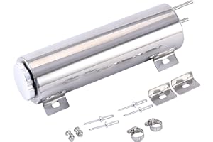 BATONECO Radiator Coolant Over Flow Puke Tank Can 3 X 10 Inch Polished Stainless Steel 28 OZ 3'' X 10''