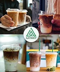 100 Pack 32 oz Clear Plastic Cups with