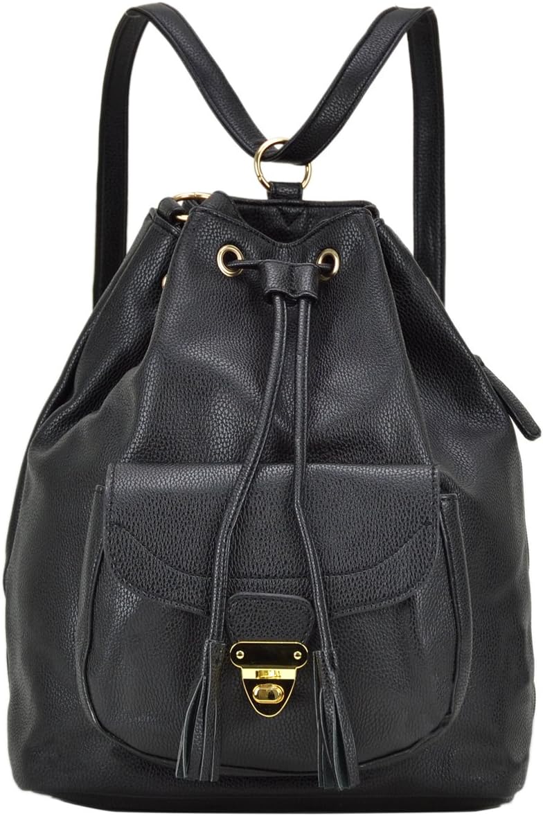 Dasein Women Fashion Backpack Convertible Handbags Multipurpose Shoulder Purse School Bag